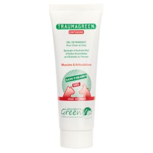TRAUMAGREEN Contusions 125ml Chat, Chien - Gel de Massage Articulations, Muscles