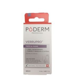 PODERM PROFESSIONAL VERRUPRO 8ml - Solution Sérum Pieds et Mains
