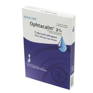 Ophtacalm 2 %, collyre - 10 unidoses 0,35 ml