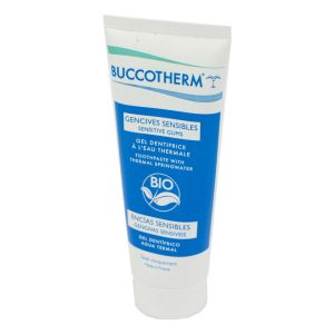 BUCCOTHERM BIO Gencives Sensibles 75ml sans FLUOR - Gel Dentifrice - Eau Thermale de Castéra Verduza