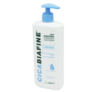 CICABIAFINE Lait Corporel Hydratant Quotidien 400ml - Peaux Sèches, Tiraillements, Rugosités