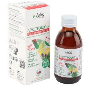ARKOTOUX Sirop 140ml - Soulage la Toux Sèche ou Grasse Immédiatement - 100% Origine Naturelle
