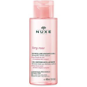 NUXE VERY ROSE Eau Micellaire Apaisante 3 en 1 400ml - Toutes Peaux même Sensibles