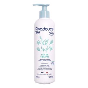 RIVADOUCE BEBE BIO Lait de Toilette 500ml - Visage, Corps, Siège