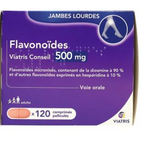 Flavonoïdes Mylan Conseil 500 mg  120 comprimés