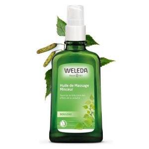 WELEDA BIO BOULEAU Huile de Massage Minceur 100ml - Favorise la Réduction des Effets de la Cellulite