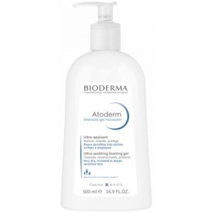 BIODERMA Atoderm Intensive Gel Moussant 500ml - Nettoyant Surgras Peaux Sensibles