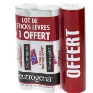 NEUTROGENA Stick Lèvres TRIO 3 x 4.8 g - Stick Lèvres Nutrition  - 3x Stick/4.8g