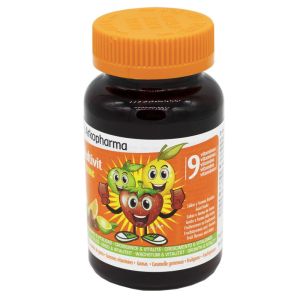 AZINC MULTIVIT 60 Gommes Vitaminés - Fatigue, Energie - 9 Vitamines - Goût Fruité