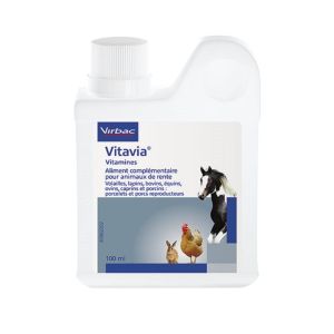 VITAVIA 100ml - Apport en Vitamines - Volailles, Lapins, Equins, Bovins, Caprins, Porcins