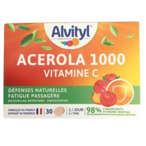 Acérola 1000 vitamine C défenses naturelles 30 comprimés