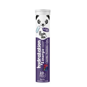 PANDA TEA - 20 Pastilles Hydratation & Énergie - Myrtille / Framboise