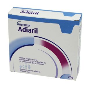 ADIARIL - Sachet 7g - Solution de réhydratation pour bébé - Bte/10