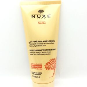 NUXE SUN Lait Fraîcheur Après Soleil 200ml - Visage et Corps - Prolonge le Bronzage de 2 Semaines