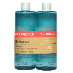 Cleanance Eeau micellaire Peaux mixtes, grasses, à imperfections (2x400ml)