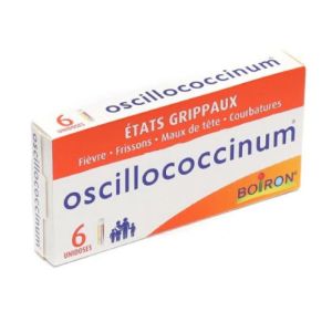OSCILLOCOCCINUM Petit modèle : boîte de 6 tubes-doses BOIRON