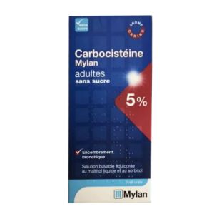 Carbocistéine Mylan 5% Adulte sans sucre - Flacon 200ml