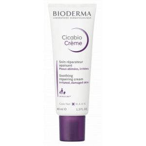 BIODERMA Cicabio Crème 40ml - Crème Réparatrice Apaisante à l' Antalginice - Peaux Abîmées Irritées