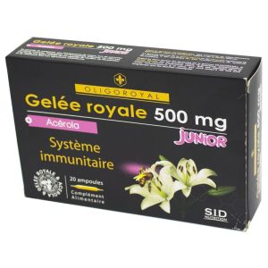 OLIGOROYAL Gelée Royale 500 mg Junior Acérola - Système Immunitaire - 20 ampoules
