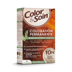 Color & Soin coloration permanente - soins aux extraits végétaux - 10N blond platine