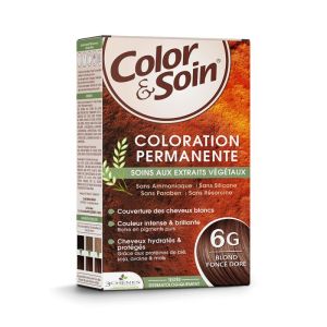 Color & Soin coloration permanente - soins aux extraits végétaux - 6G Blond Foncé Doré