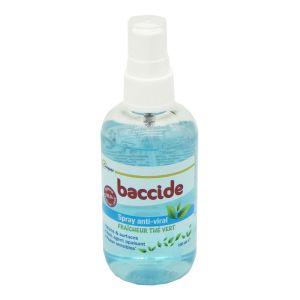 BACCIDE Spray Anti Viral 100ml - Spray Hydroalcoolique Mains et Surfaces - Elimine 99.9% des Bactéries et Virus