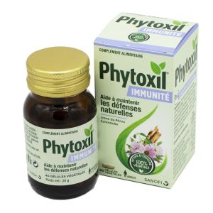 PHYTOXIL IMMUNITE 40 Gélules Végétales - Aide à Maintenir les Défenses Immunitaires