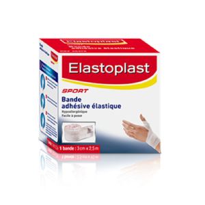 ELASTOPLAST SPORT Bande Adhésive Elastique 3 cm x 2.5 m - 1 Unité