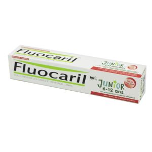 FLUOCARIL JUNIOR 6 à 12 Ans - Gel Dentifrice Fluoré Fruits Rouges 75ml - Caries, Email