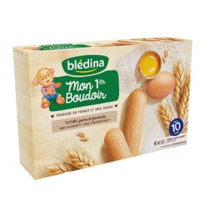 BLEDISCUIT Mon 1er BOUDOIR - Biscuit pour Bébé dès 10 Mois, Source de Céréales, Taille et Forme Adap