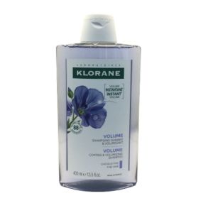 KLORANE Shampooing volume cheveux fins lin bio 400ml - 3282770147308