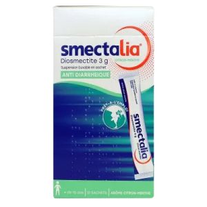 Smectalia 3g  Anti-diarrhéique arôme Citron-Menthe 12 sachets buvables