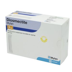 Diosmectite 3g Mylan Poudre pour suspension buvable - 60 sachets