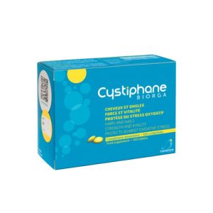 CYSTIPHANE Cheveux et Ongles 120 Comprimés - Cheveux Fragilisés, Abîmés - Ongles Cassants, Dédoublés