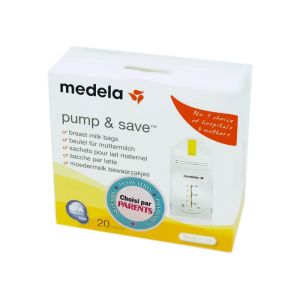 MEDELA Pump and Save - Sachet de Recueil pour lait maternel - Bte/20