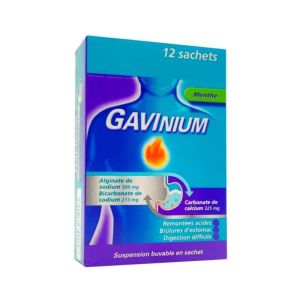 GAVINIUM - Remontées acides, brûlures d'estomac, suspension buvable