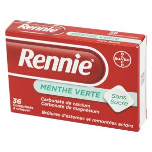 Rennie Sans Sucre, 36 comprimés à croquer