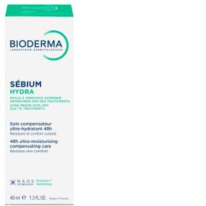 BIODERMA Sébium Hydra 40ml - Soin Hydratant Compensateur - Peaux à Tendance Acnéique Fragilisées