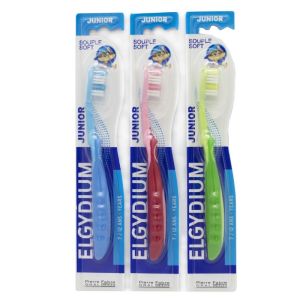 ELGYDIUM JUNIOR Brosse à Dents Souple - Enfants de 7 à 12 Ans - 1 Unité