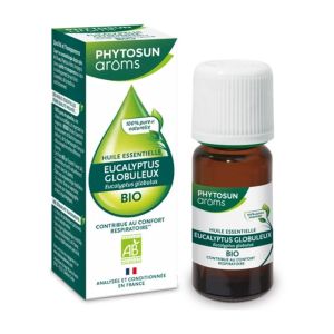 Huile Essentielle Bio EUCALYPTUS GLOBULEUX - Eucalyptus globulus - Fl/10ml - PHYTOSUN AROMS