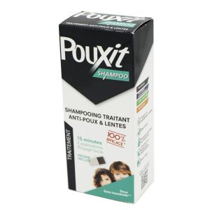 POUXIT SHAMPOO - Shampooing Traitant Anti Poux, Anti Lentes - Traitement en 15 Minutes - Sans Insect