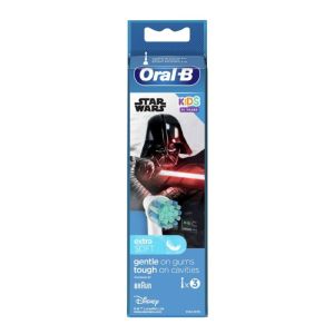 ORAL B KIDS 3+ Ans - 3 Brossettes Dentaires de Rechange Extra Soft STAR WARS