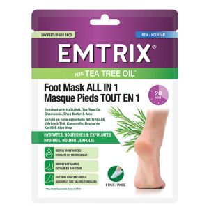 EMTRIX Masque Pieds tout en 1 - 1 Paire - Pieds Secs, Talons Fendillés