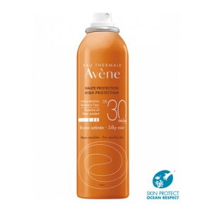 AVENE SOLAIRE Brume Satinée SPF30 Haute Protection Visage, Corps, Cheveux, Résistant à l' Eau 150ml