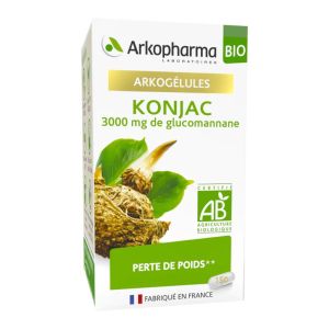 ARKOGELULES BIO Konjac 3000mg de Glucomannane - Bte/150 - Perte de Poids