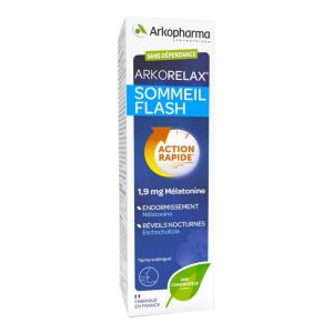 ARKORELAX SOMMEIL FLASH Spray Sublingual 20ml - 1.9mg Mélatonine - Action Rapide