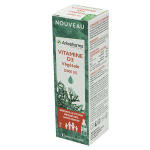 ARKOPHARMA Vitamine D3 Végétale 2000UI Gouttes 15ml - Système Immunitaire, Santé Osseuse