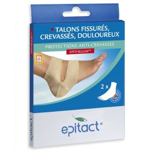 EPITACT Protections Anti Crevasses - Talons Fissurés, Fendillés - Ré-utilisable - Epithelium - Bte/2