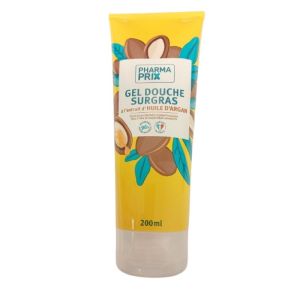 PHARMACTIV / PHARMAPRIX - Gel douche surgras , extrait d'Huile d'Argan - Tbe/ 200 ML