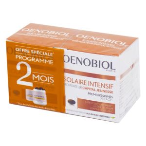 Lot de 2 OENOBIOL Solaire Intensif Préparateur Capital Jeunesse Anti-Age, 2x 30 Capsules